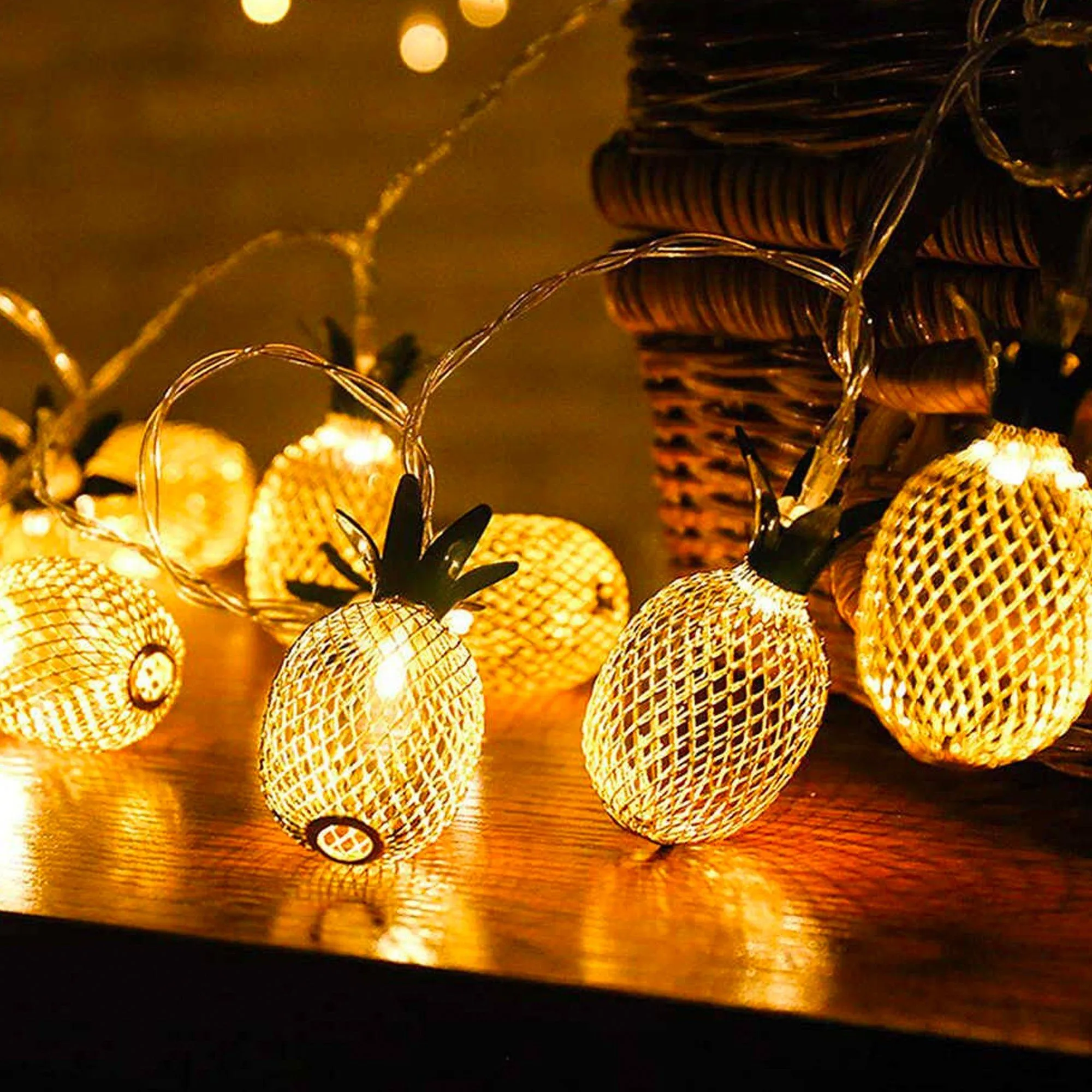 Pineapple String Lights 10 LED Garland