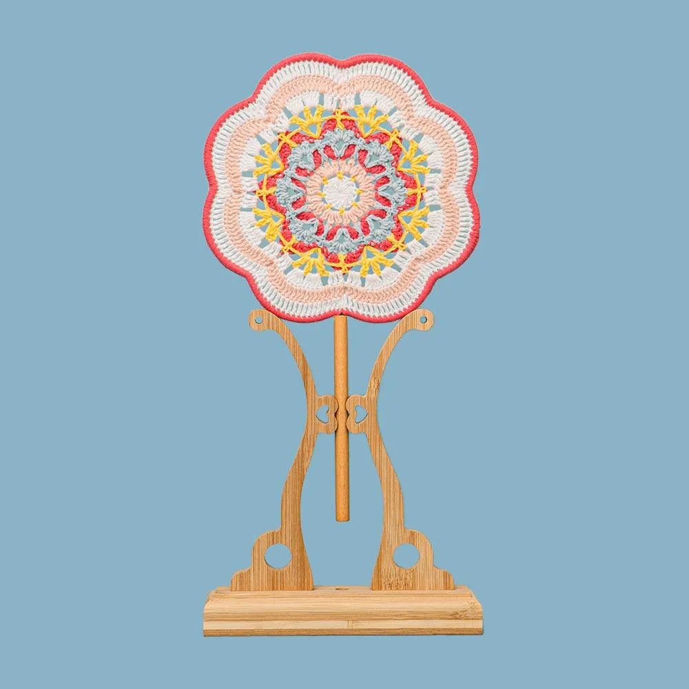 Pink Totem Fan Crochet Kit