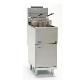 Pitco 40C  40-45 Lb. Liquid Propane Tube Fired Economy Floor Fryer - 105,000 BTU