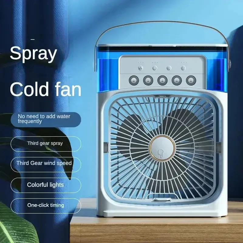 Portable Humidifier Air Cooler, Three-Speed Fa Settings For Customizable Comfort.