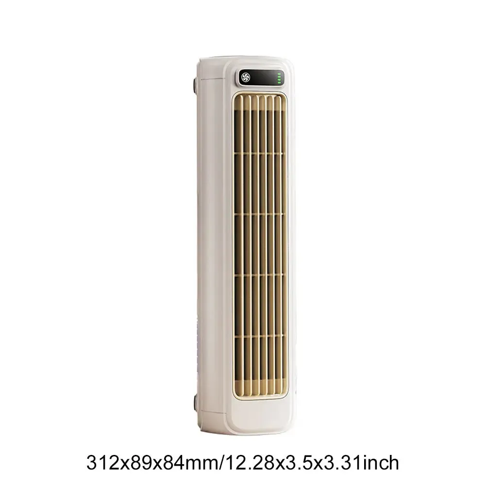 Portable Tower Fan 3 Speeds Desk/Wall Mount Quiet Rechargeable.