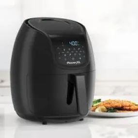 PowerXL 5qt Push Button Air Fryer - Black