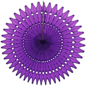 Purple Tissue Paper Fans