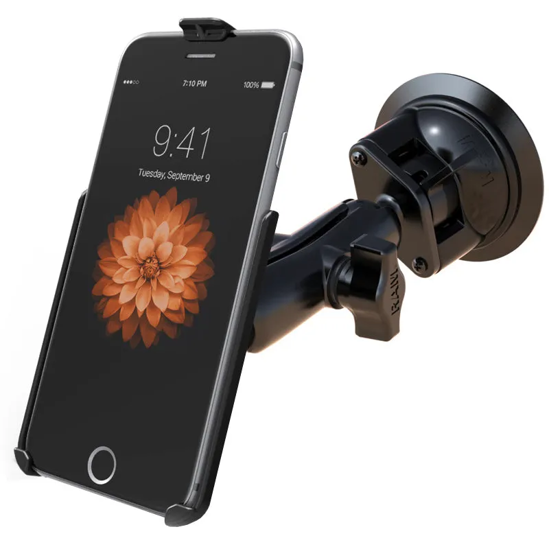 RAM® Twist-Lock™ Suction Cup Mount for Apple iPhone Xs Max, 7 & 6 Plus