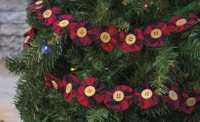 Red & Black Buffalo Check Yo-Yo Garland