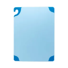 San Jamar CBG152012BL Saf-T-Grip Cutting Board, Blue, 15" x 20" x 1/2"