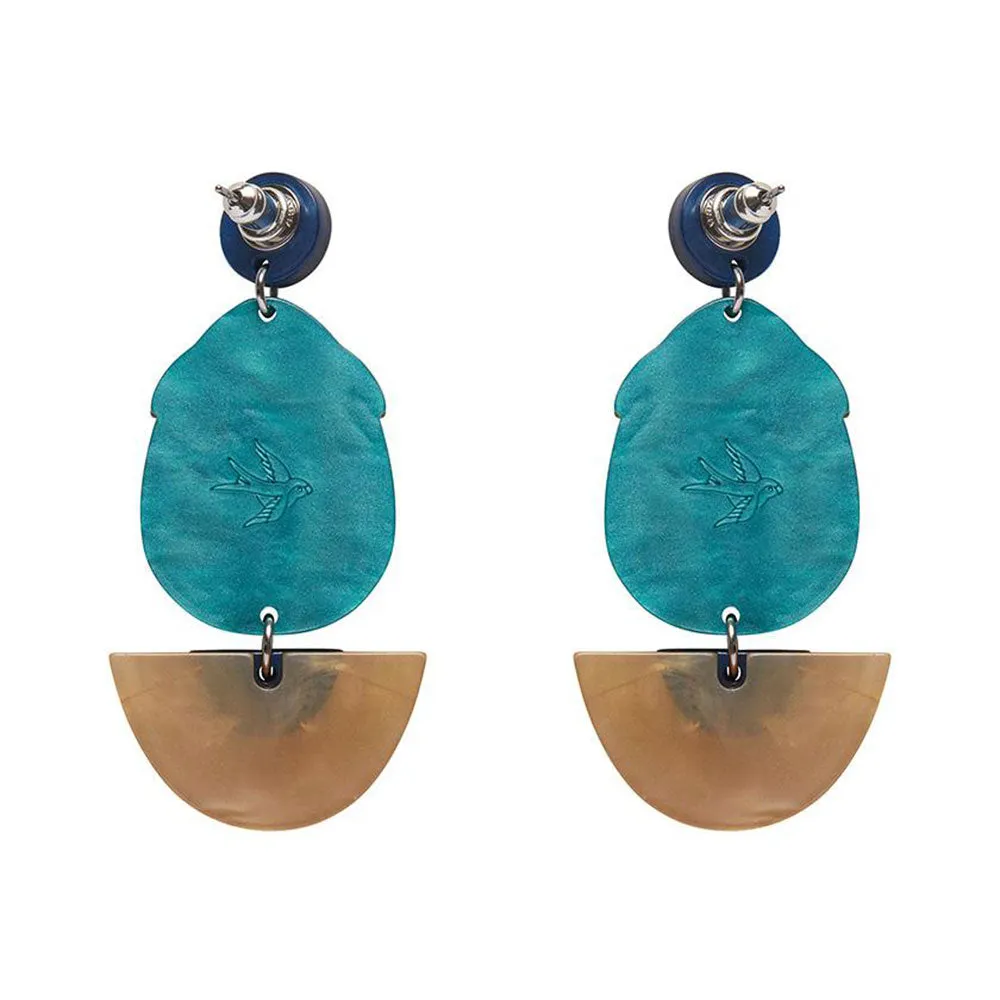 Secret Scarab Drop Earrings by Erstwilder