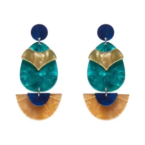 Secret Scarab Drop Earrings by Erstwilder