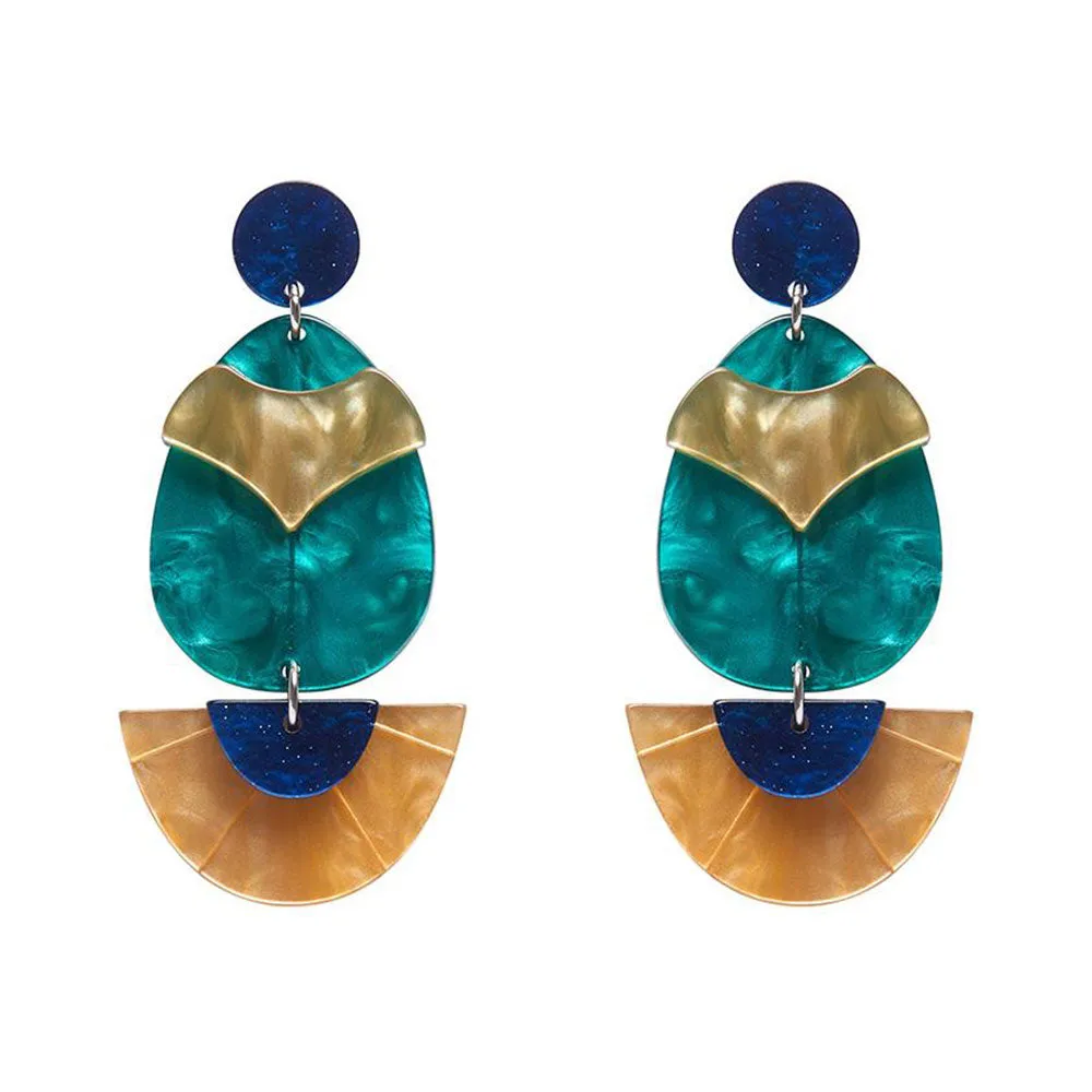 Secret Scarab Drop Earrings by Erstwilder