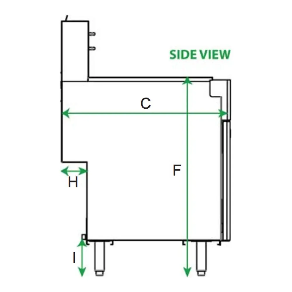 Serv-Ware SGF-40L 15.5” Stainless Steel 3 Tube Fryer LPG Gas, 30,000 BTU/H