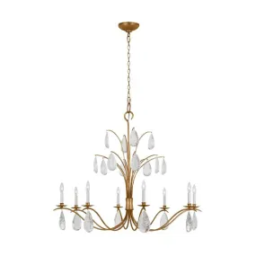 Shannon 45 in. 8 lights Chandelier Gold finish