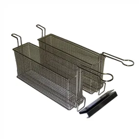 Single Large Fry Basket for #8048D/#8047D Small Fryers and #8073 King 9 Fryer (for 1.5 lb. of fries)