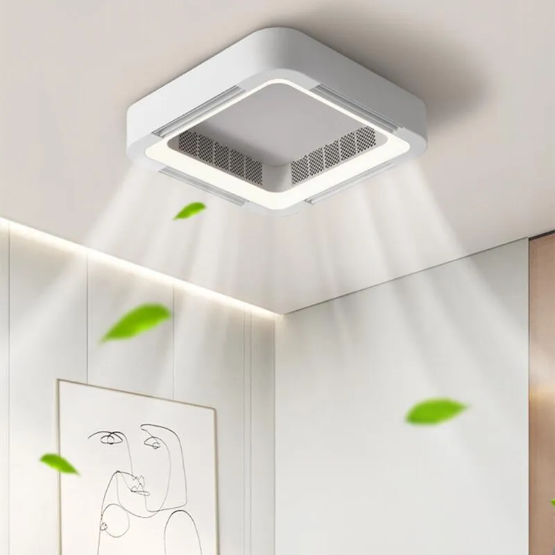 Smart Bladeless Ceiling Fan with LED Light | Golden Atelier