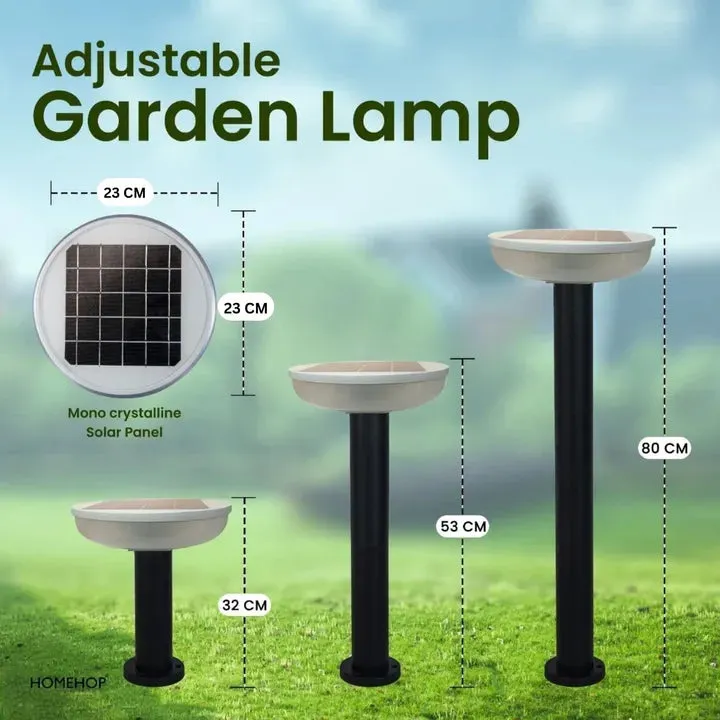 Solar Pathway Lights Waterproof Outdoor Modern LED Walkway Path Lighting for Home, Garden, Sidewalk (Round, Multi color, 80Cm)