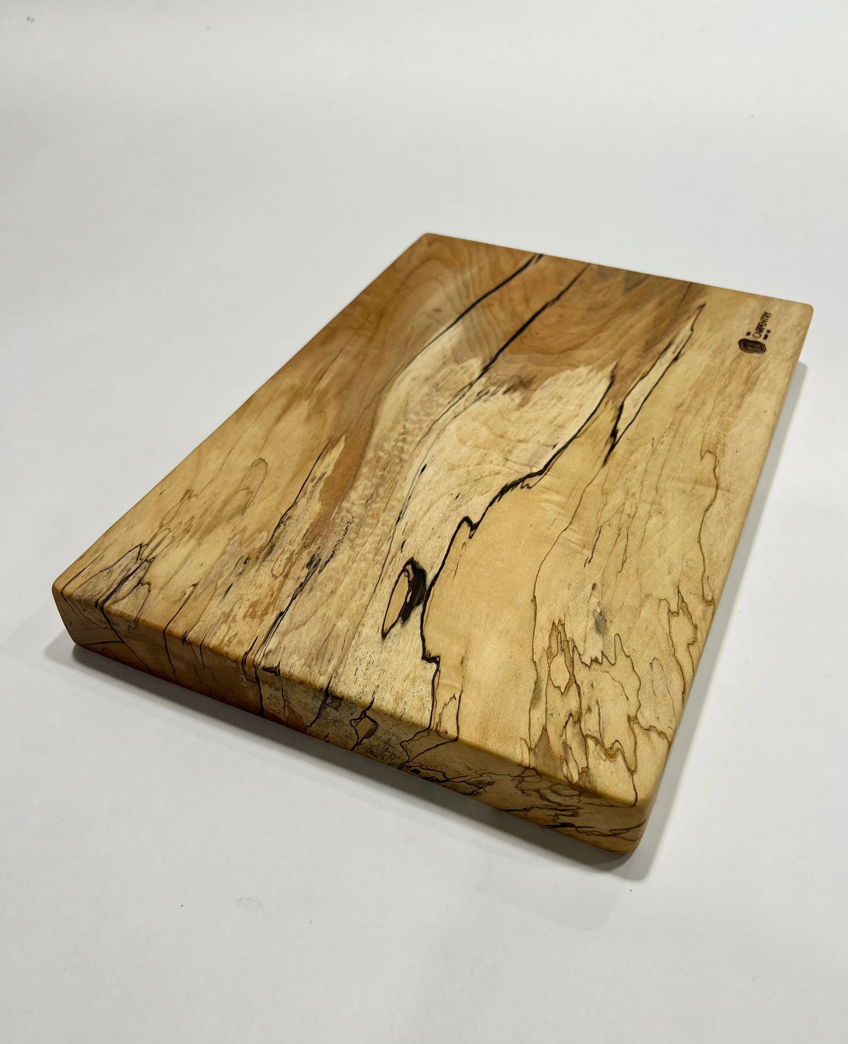 Spalted Maple and Black Epoxy Slab Charcuterie board - 004