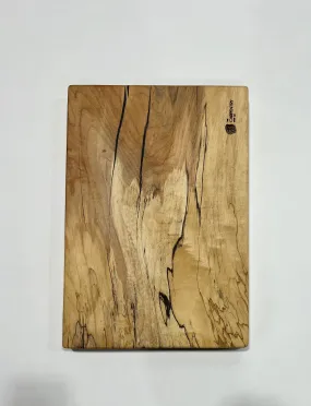 Spalted Maple and Black Epoxy Slab Charcuterie board - 004