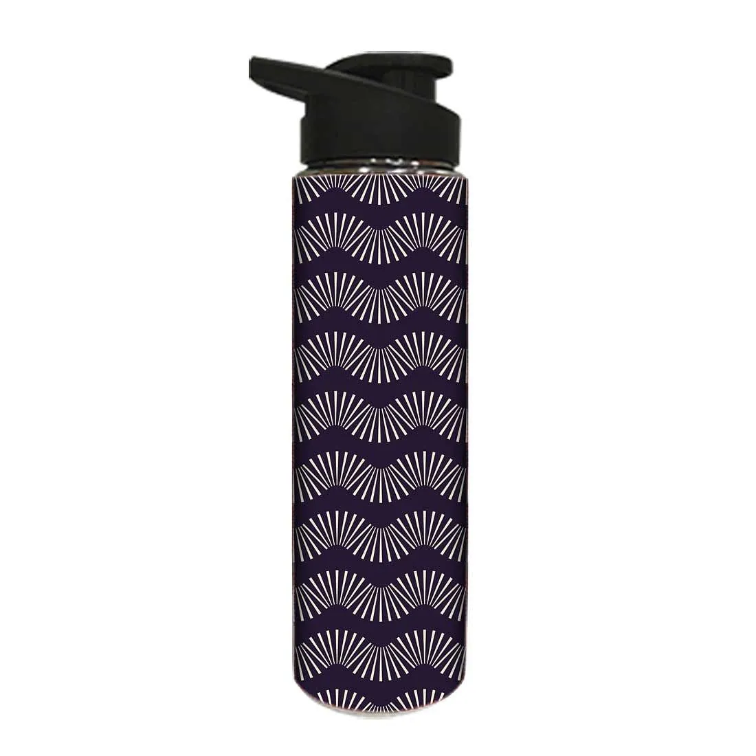 Stainless Steel Sipper Bottle -  Retro Circle Pattern