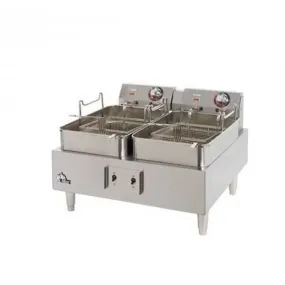 Star 530TF Twin Pot Single Basket Electric Countertop Fryer - 208/240V