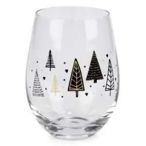 Stemless Tree Wine Glass