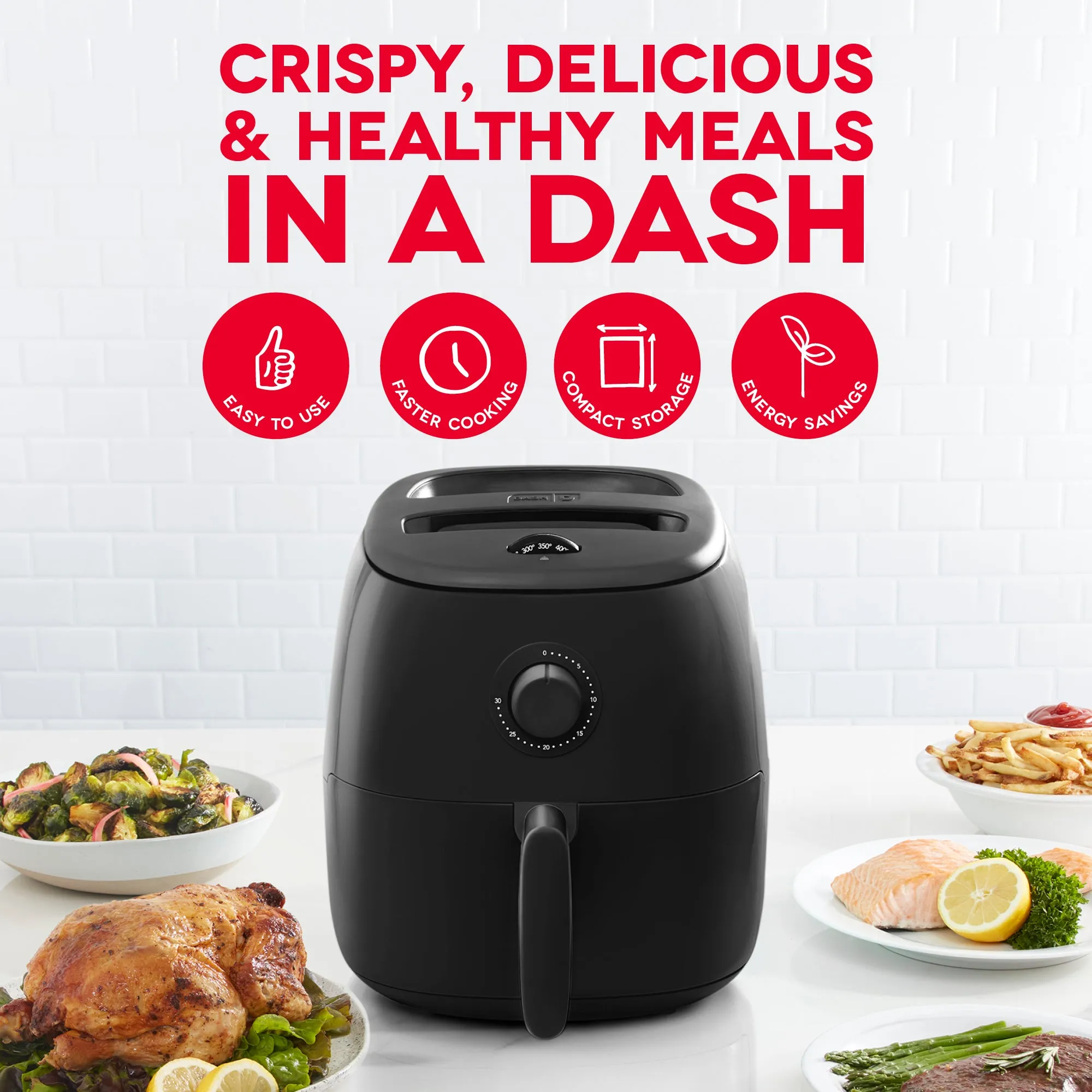 Tasti-Crisp™ Family Size Air Fryer 6 Qt.