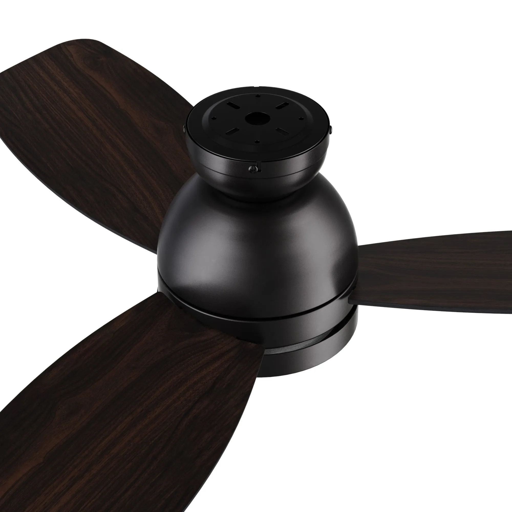 Thibault Flush Mount Ceiling Fan with LED Light and Remote 44 inch