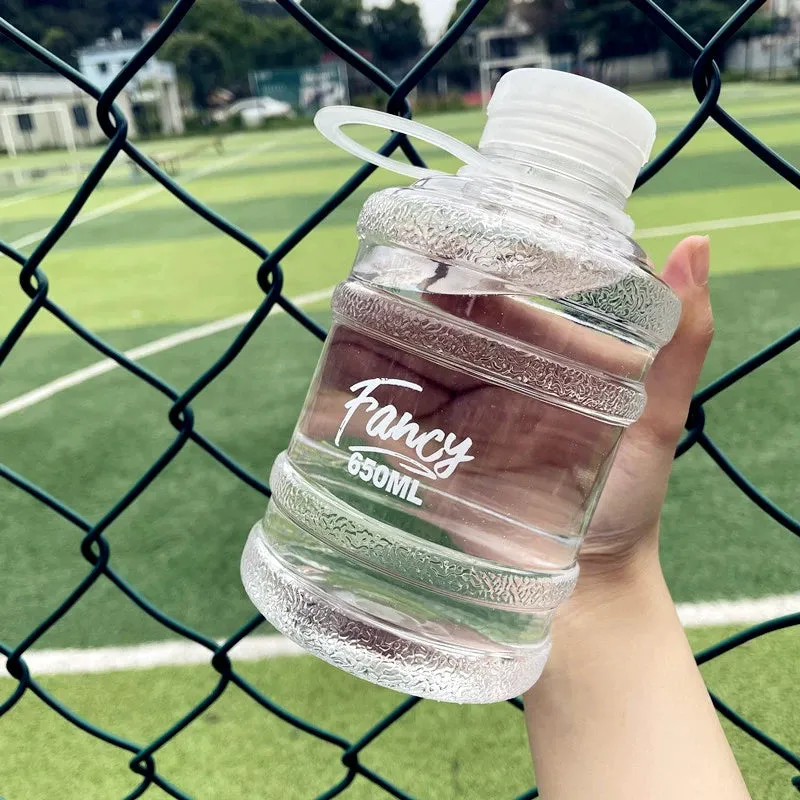 Trendy Mini Bucket Water Cup - Creative Plastic Milk Tea Cup