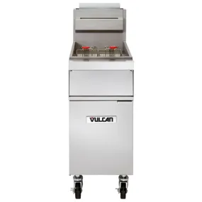 Vulcan 1GR65M-2 65-70 lb. Liquid Propane Gas Floor Fryer - 150.000 BTU