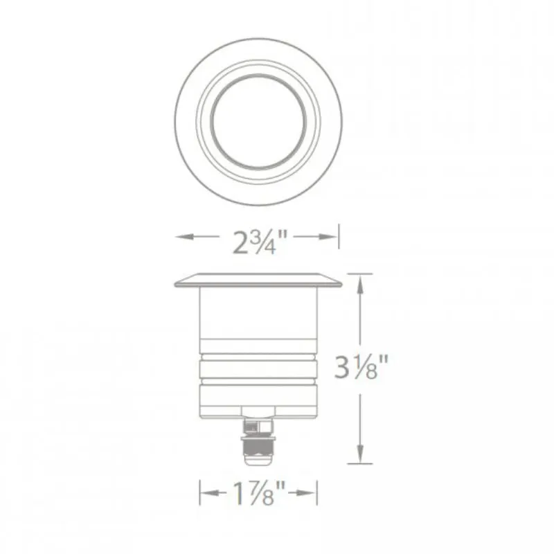 WAC 2021 2" Landscape Recessed LED Inground Round Light