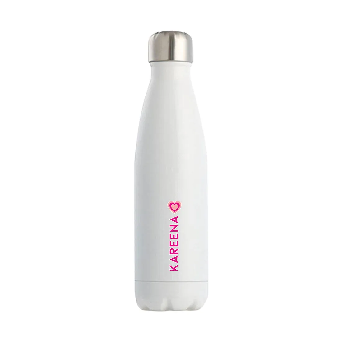 Water Bottle with Name Printed - Stainless Steel Insulated Water Bottles 500ml