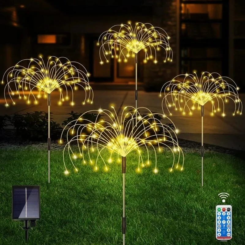 Waterproof Solar Garden Fireworks Lights