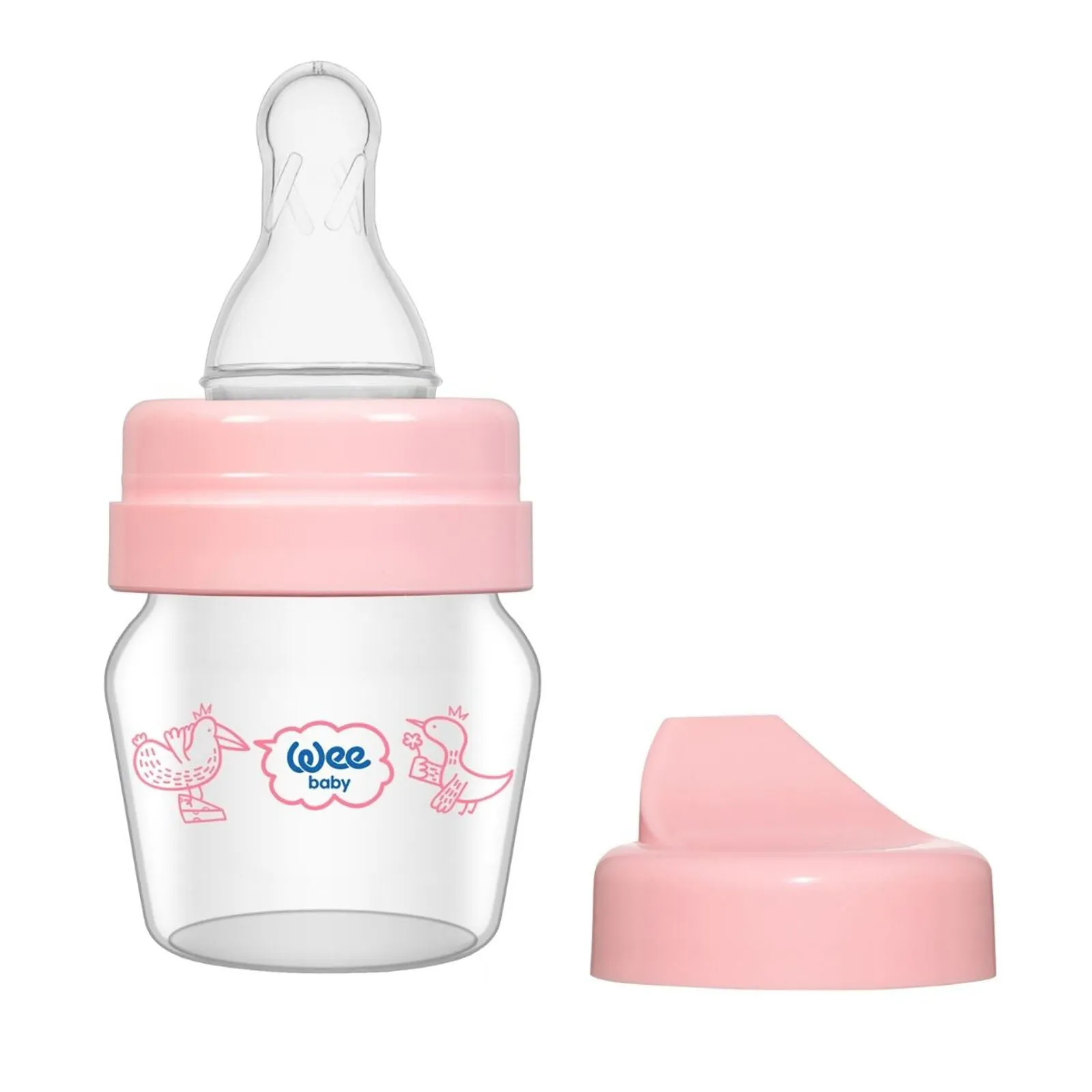 Wee Baby Mini Glass Training Cup Set 30ml Assorted