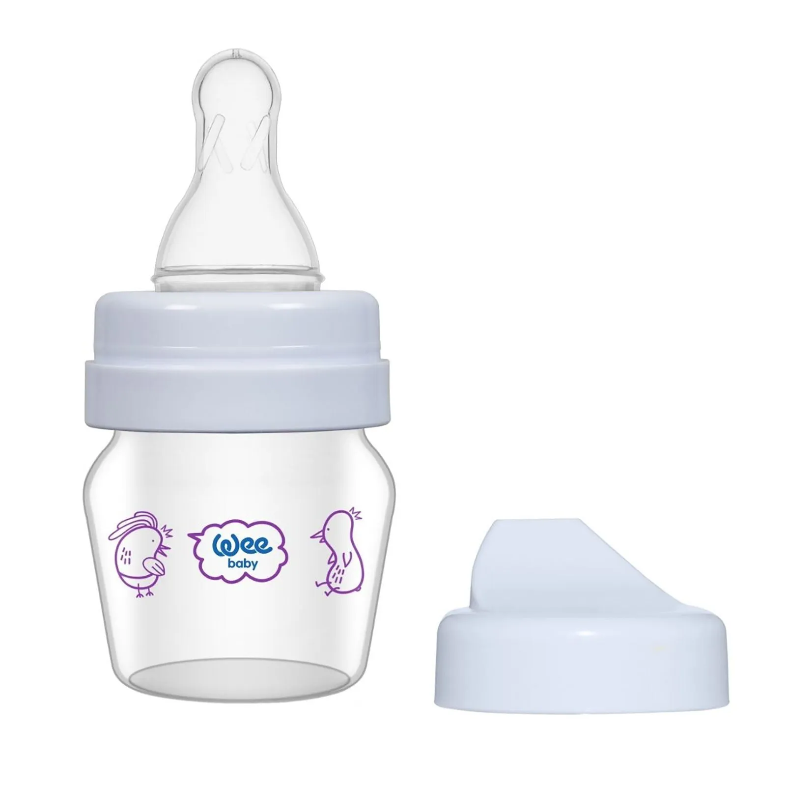 Wee Baby Mini Glass Training Cup Set 30ml Assorted