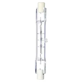 Westinghouse 0477500 300 Watt Halogen T3 Double-Ended Clear - 3050 Kelvin - Cool White - 5000 Lumens - RSC-Recessed Single Contact Base - 120 Volt - Card