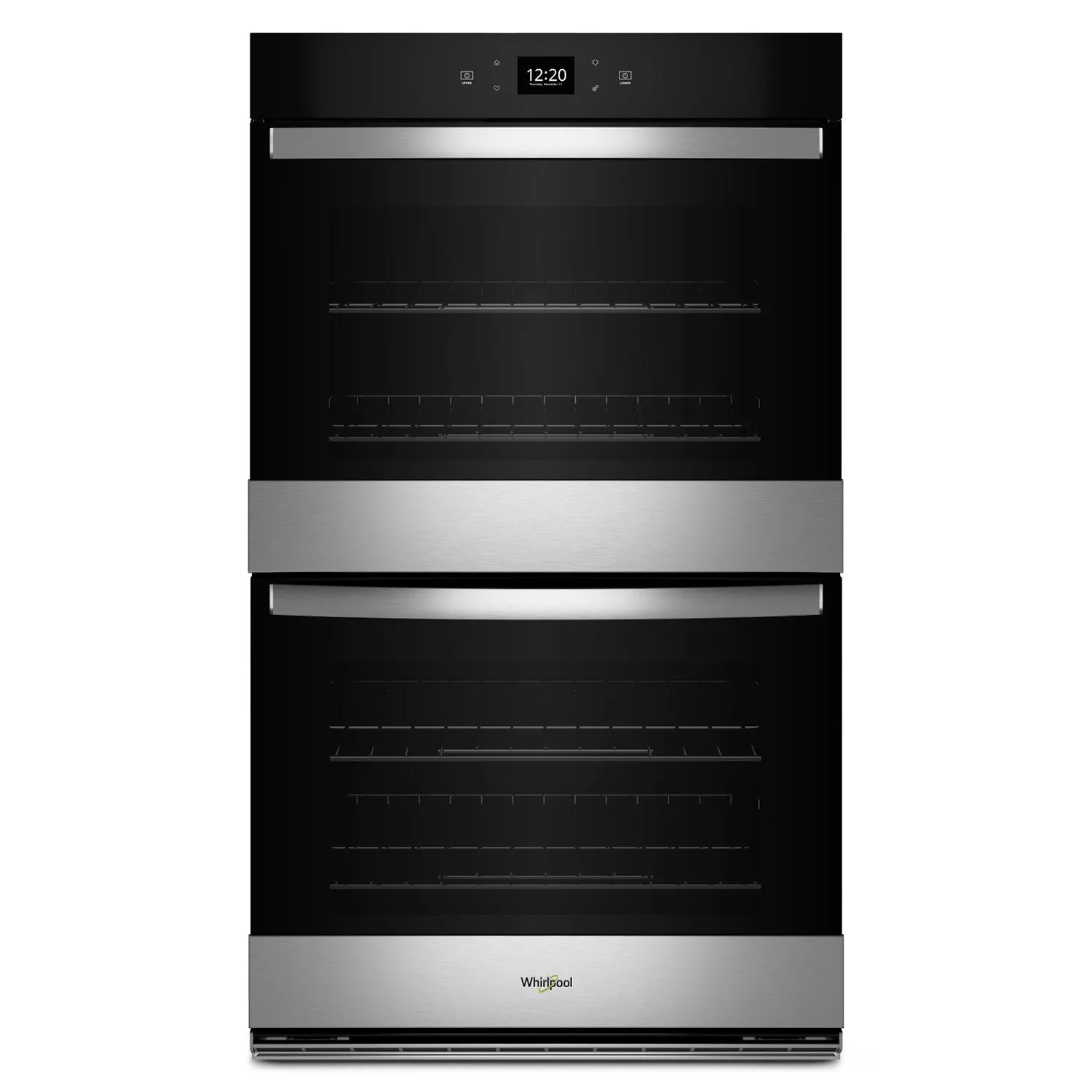 Whirlpool Fingerprint Resistant Stainless Steel Double Wall Oven (8.60 Cu Ft) - WOED5027LZ