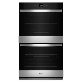 Whirlpool Fingerprint Resistant Stainless Steel Double Wall Oven (8.60 Cu Ft) - WOED5027LZ