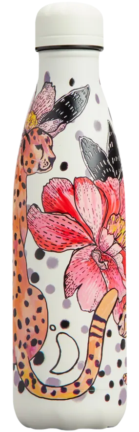 XB1036 Chilly's 500ml Water Bottle Tropical Cheetah Jungle