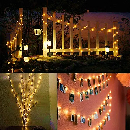 XERGY 10 M,100 LED's Fairy Light (3 Copper Wires, Durable Quality) Waterproof Decorative String Lights - USB Powered (USB Wire Length - 2 M)